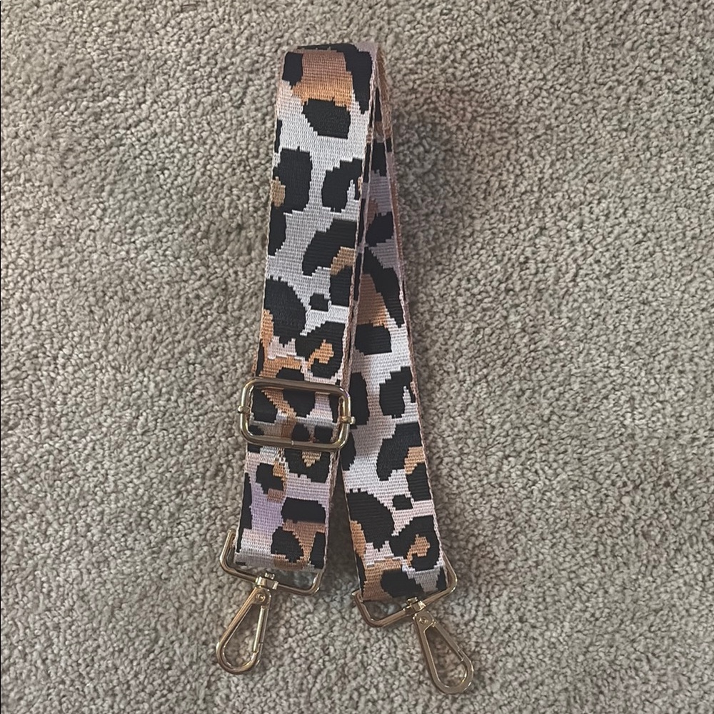 Leopard Print Adjustable Bag Strap